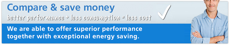 Compare & save money - better performance + less consumption = less cost